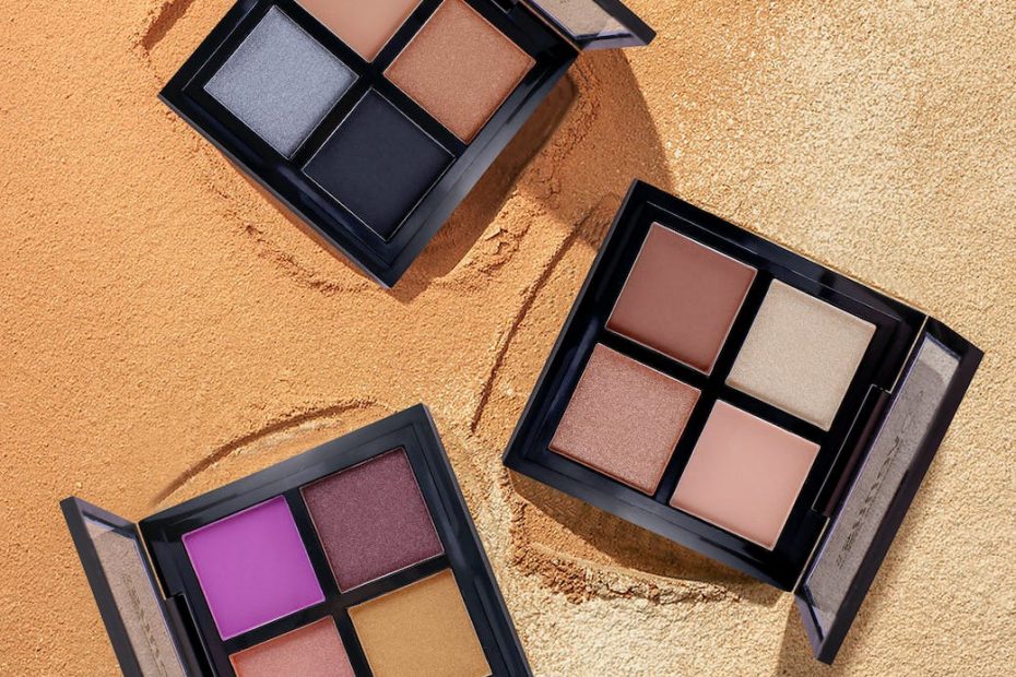 three black square makeup palettes