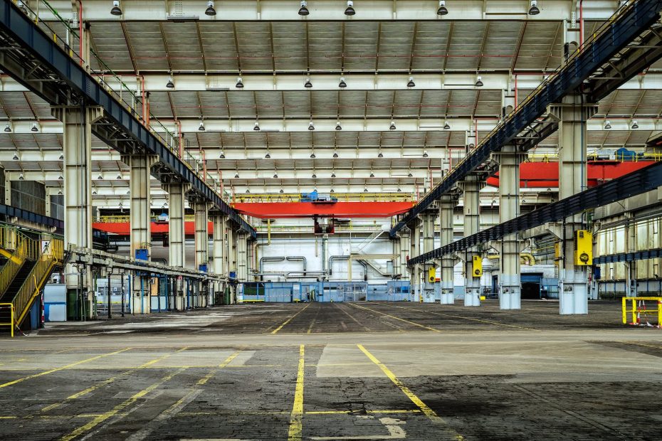 architecture building empty factory